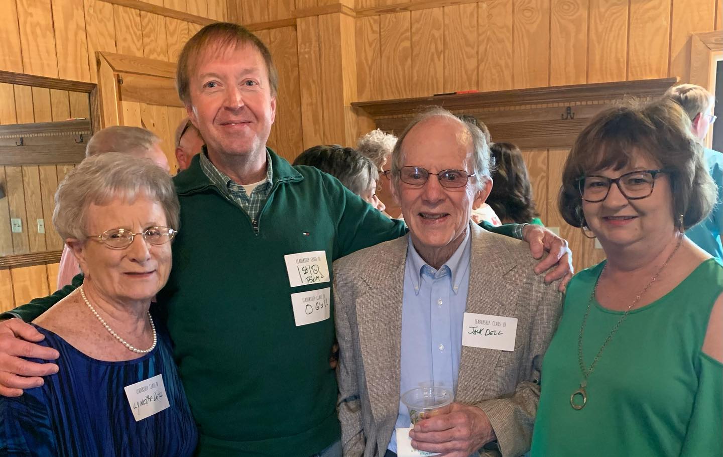 Original Program Chairs Jack and Lynette Dell with first year class member Barry Dotson and longtime program coordinator Debbie Evans Photo from Barry Dotson